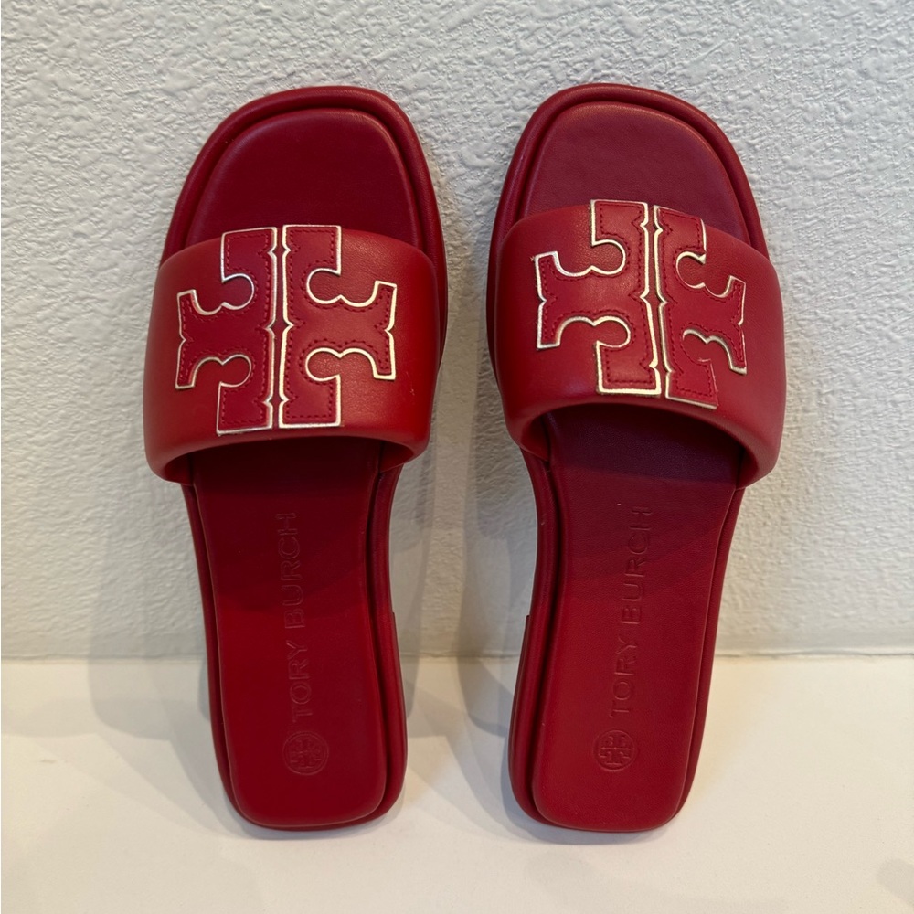 Tory Burch Red Slides